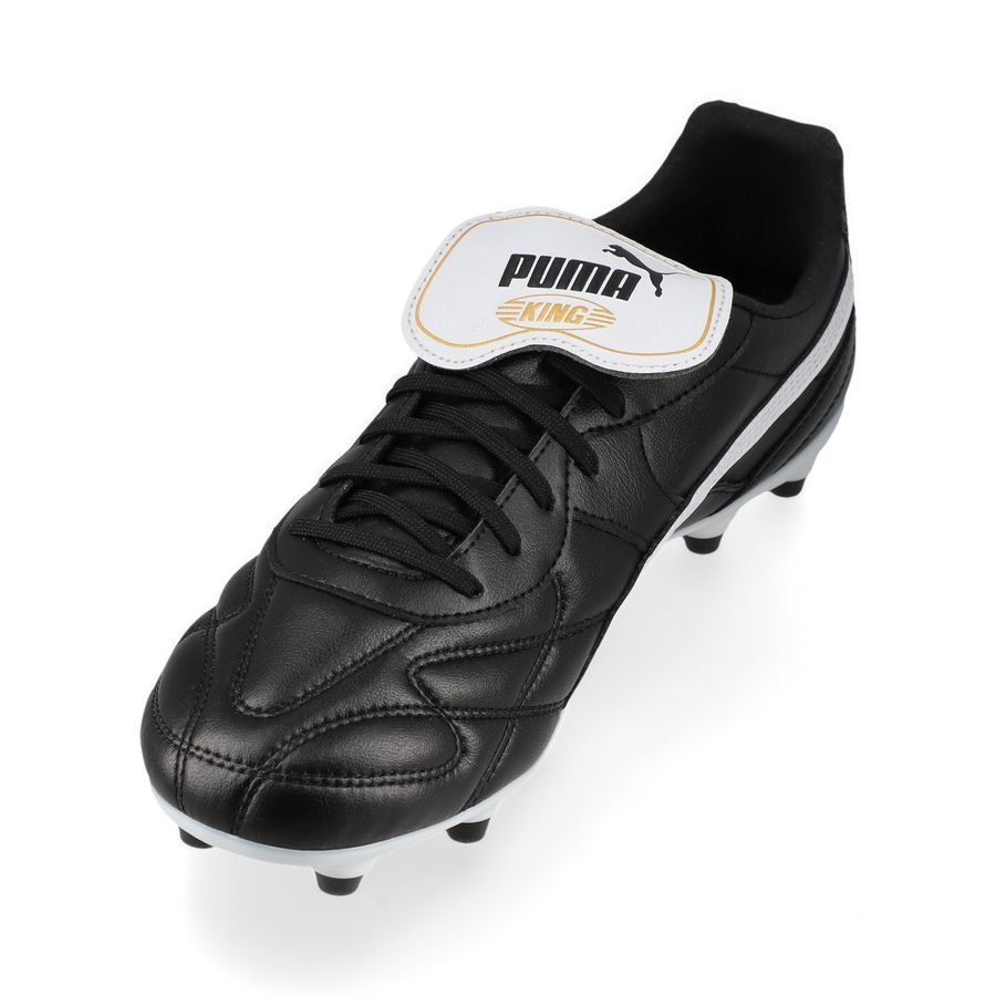 Puma King Top (K-BETTER) FG/AG Firm Ground Soccer Cleat - Black/White/Gold