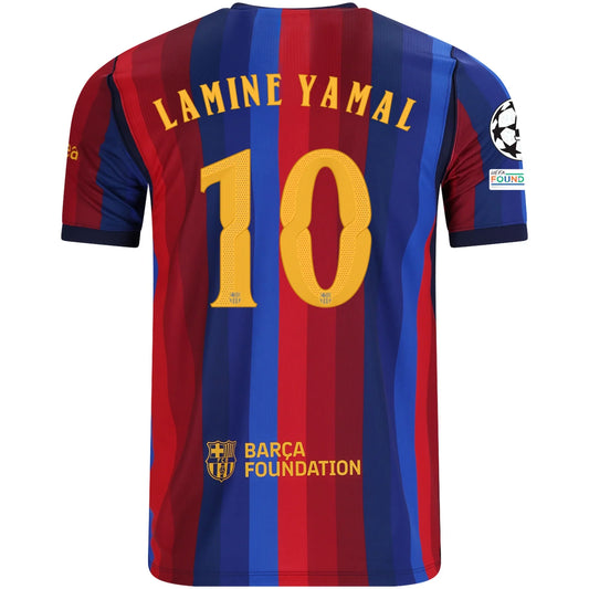 Men's Nike Dri-FIT Soccer Replica Jersey Lamine Yamal FC Barcelona 2026/27 Stadium Home UCL