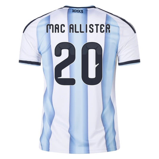 Kid's Replica adidas Mac Allister Argentina Home Jersey 2026