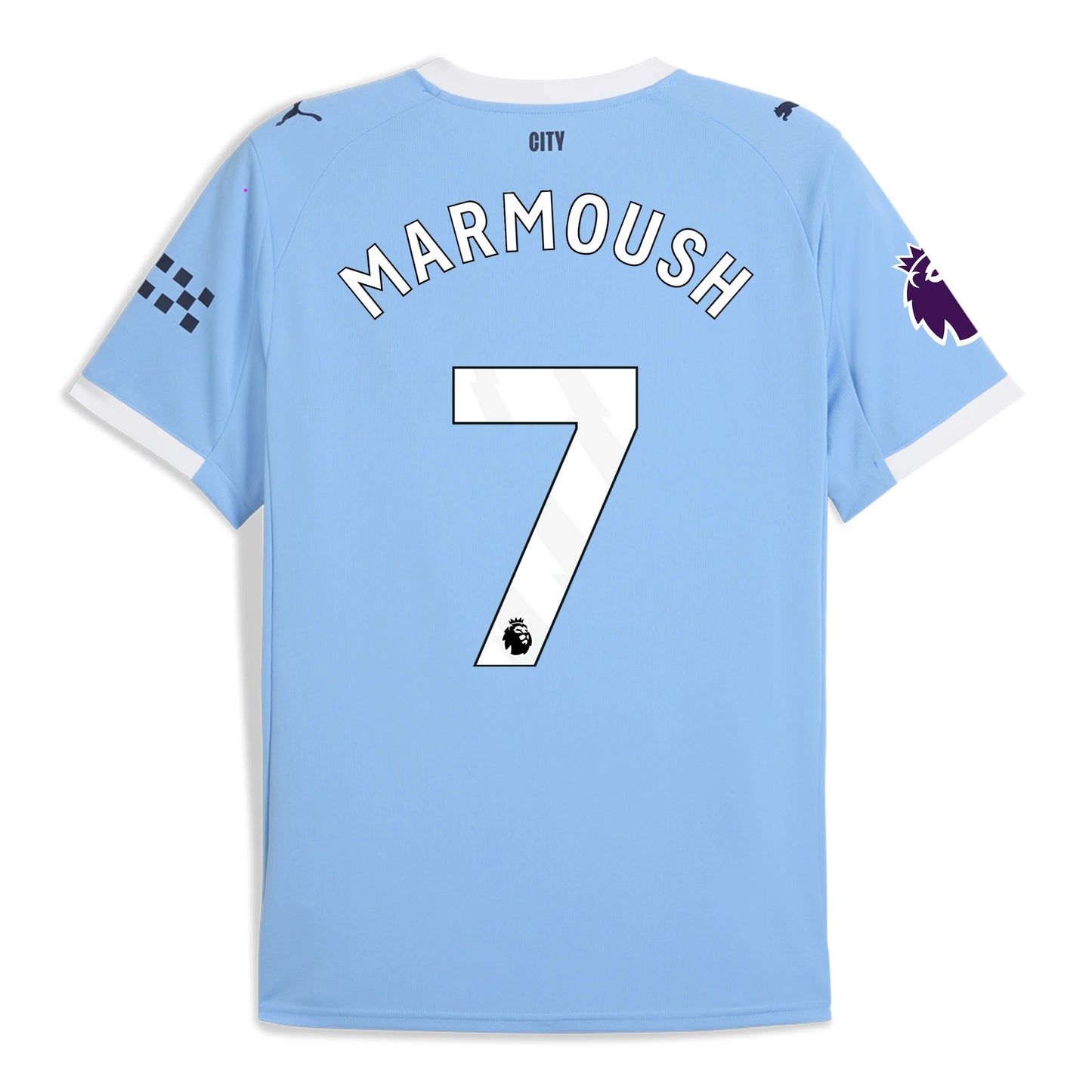 Kid's Replica Puma Marmoush Manchester City 25/26 Home Jersey
