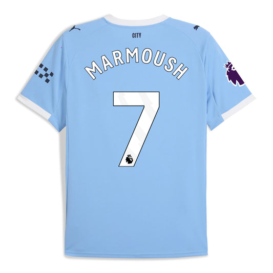 Kid's Replica Puma Marmoush Manchester City 25/26 Home Jersey