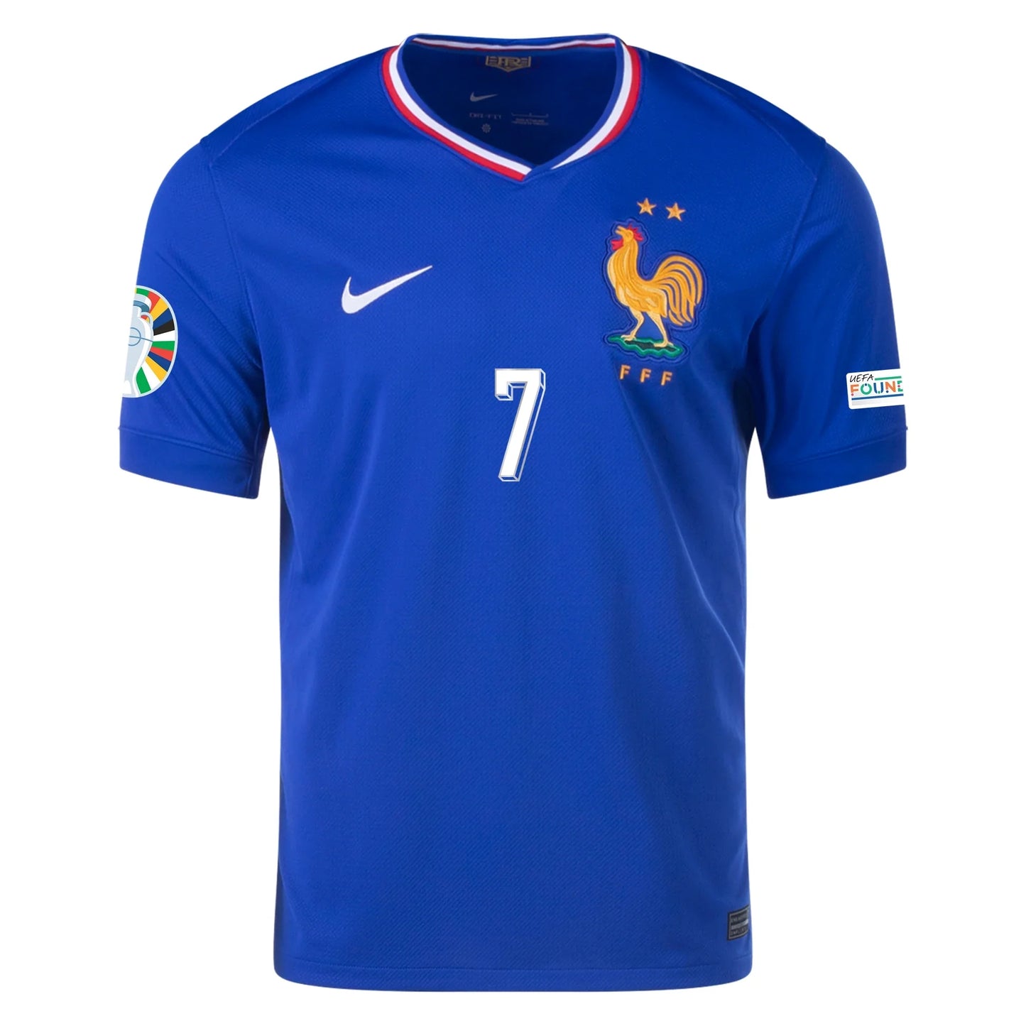 Men's Replica Nike Griezmann France Home Jersey 2024