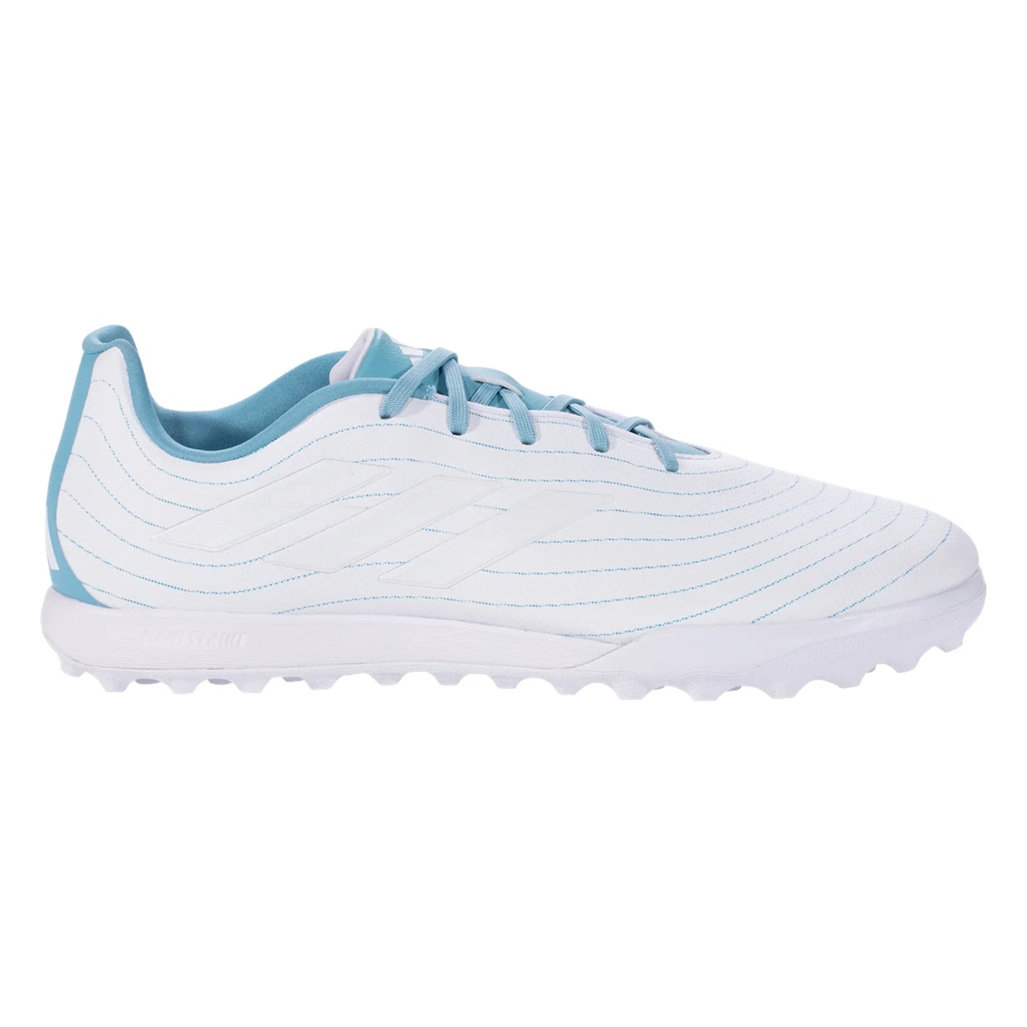 Adidas Copa Pure.3 Parley TF Turf Soccer Cleat - White/Grey/Blue