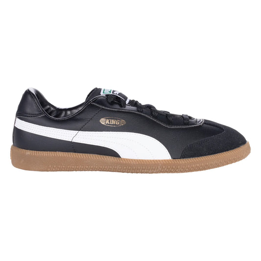 Puma King 21 IT Indoor Soccer Shoe - Black/White/Gum
