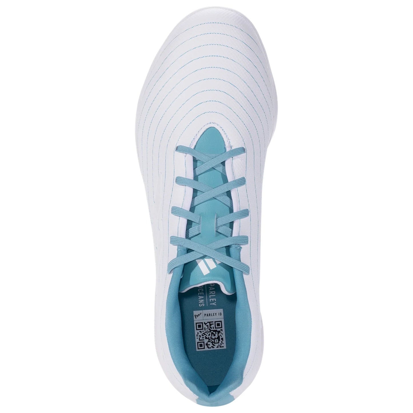 Adidas Copa Pure.3 Parley TF Turf Soccer Cleat - White/Grey/Blue