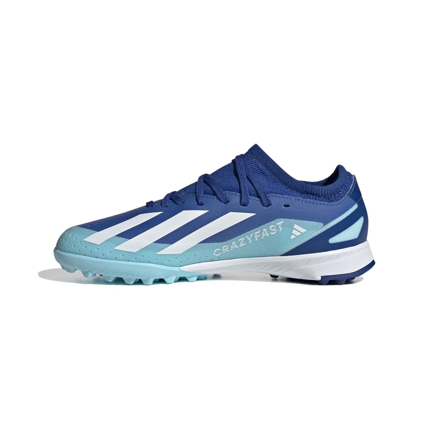 Adidas Junior X CrazyFast.3 TF Turf Soccer Cleat - Bright Royal/White/Solar Red