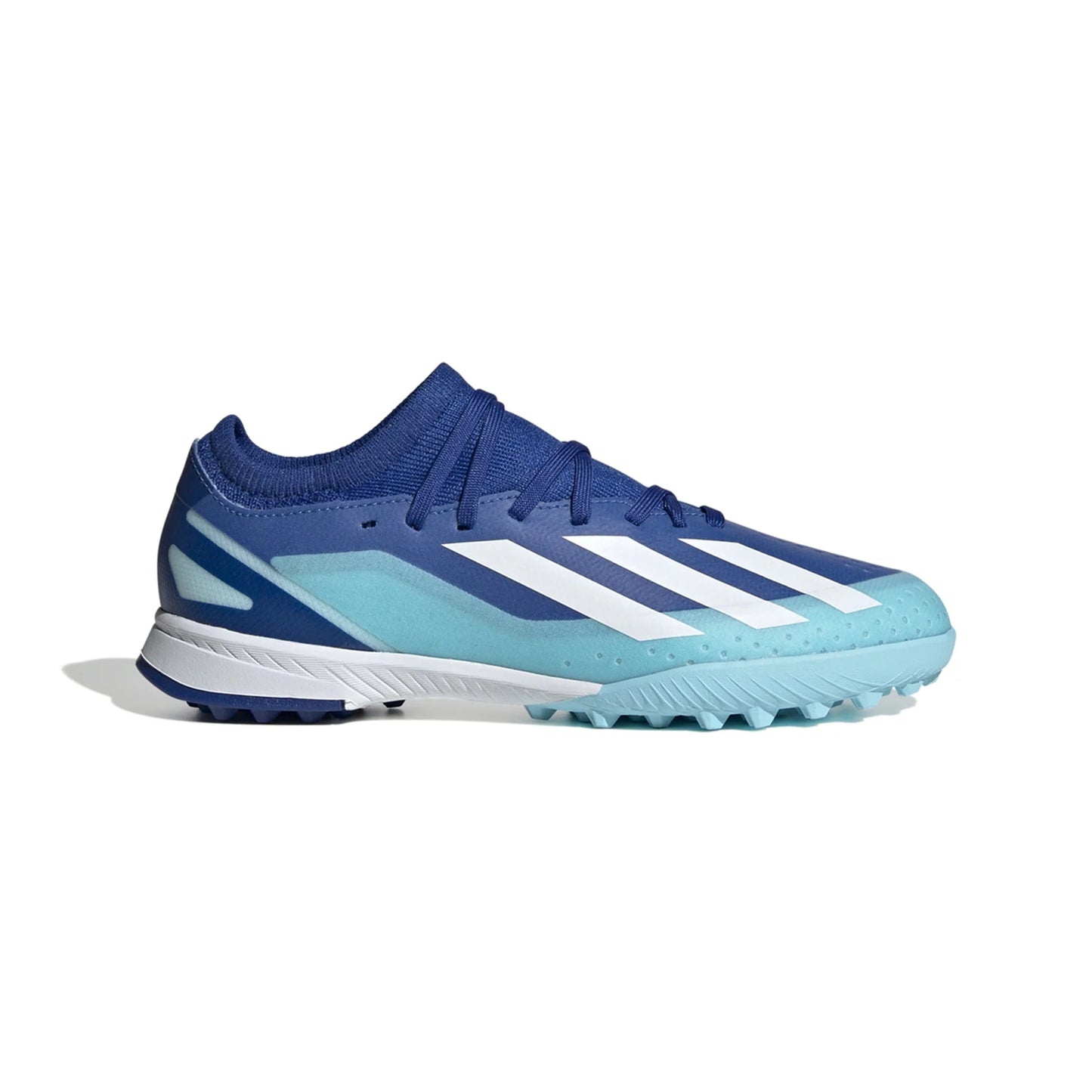 Adidas Junior X CrazyFast.3 TF Turf Soccer Cleat - Bright Royal/White/Solar Red