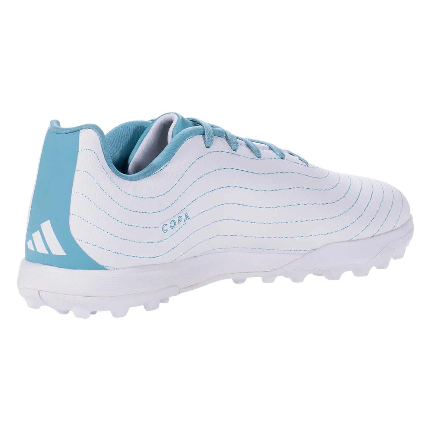 Adidas Copa Pure.3 Parley TF Turf Soccer Cleat - White/Grey/Blue