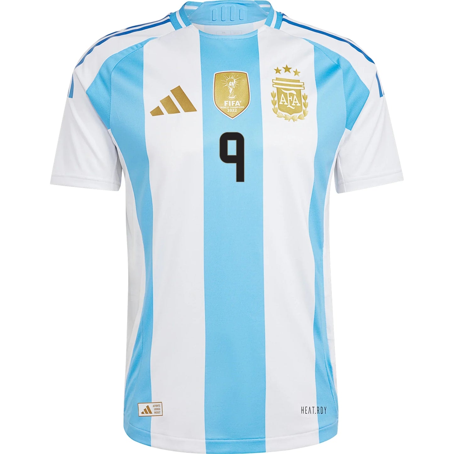 Men's Authentic Adidas J. Alvarez Argentina Home Jersey 2024