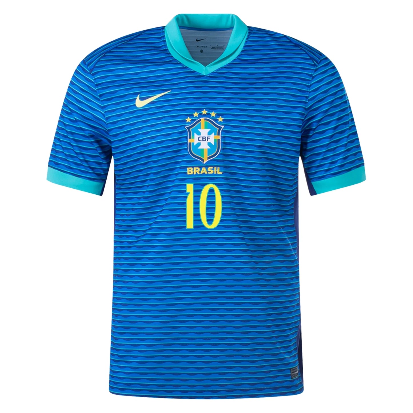 Big Kids' Replica Nike Dri-FIT Rodrygo Brazil 2024 Away Jersey