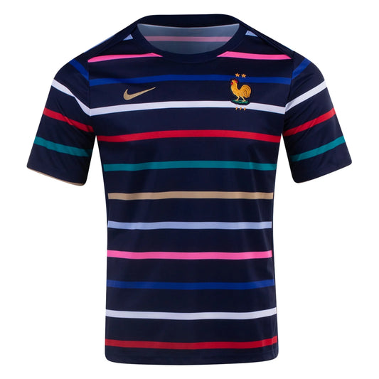 Men's Nike Dri-FIT Soccer Pre-Match Jersey France 2024 Academy Pro Home