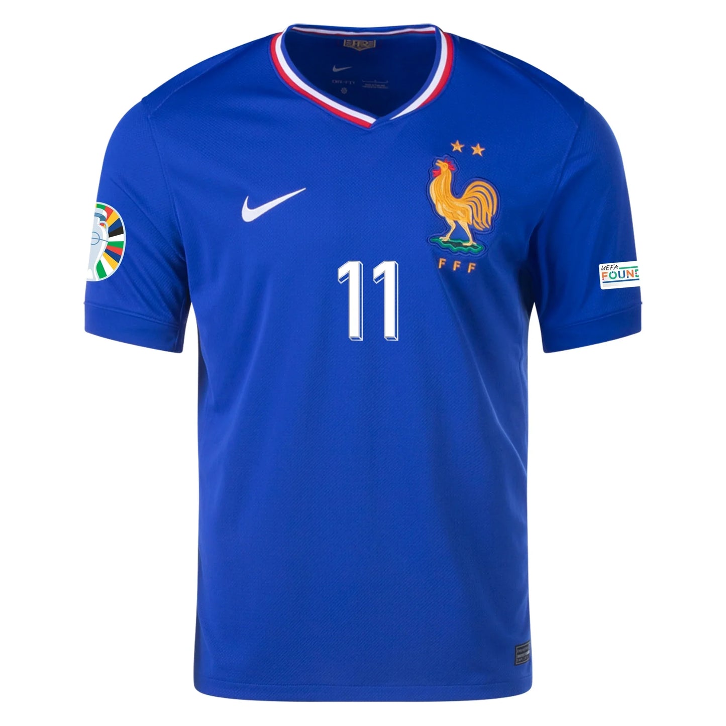 Men's Authentic Nike Dembele France Home Jersey 2024