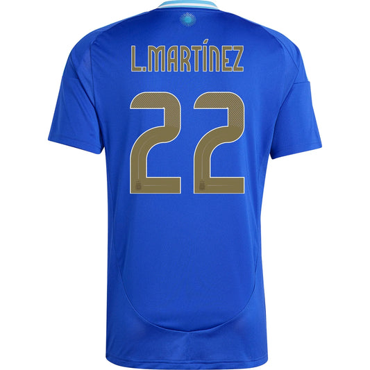 Youth Replica Adidas L. Martinez Argentina Away Jersey 2024