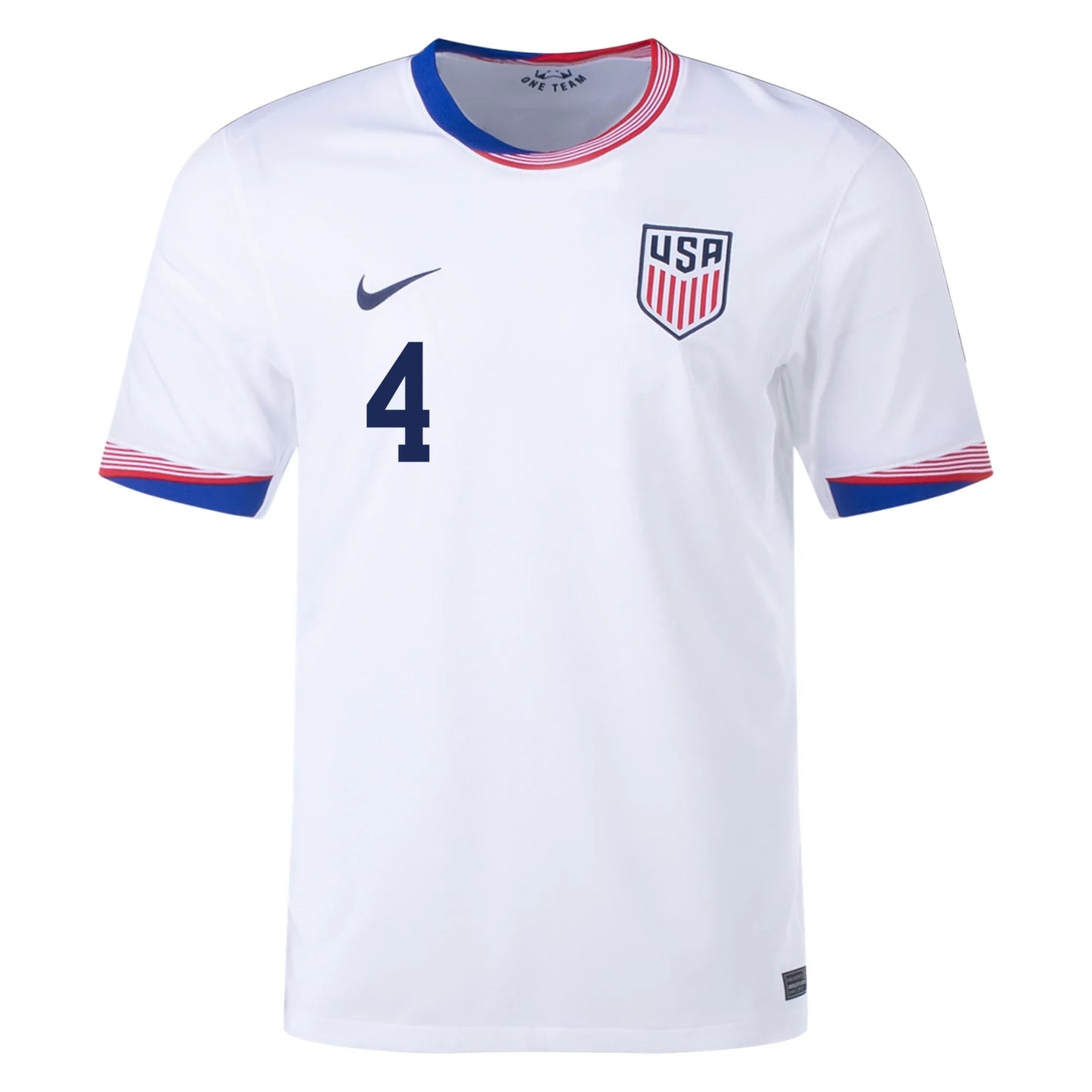 Men's Replica Nike Adams USMNT Home Jersey 2024