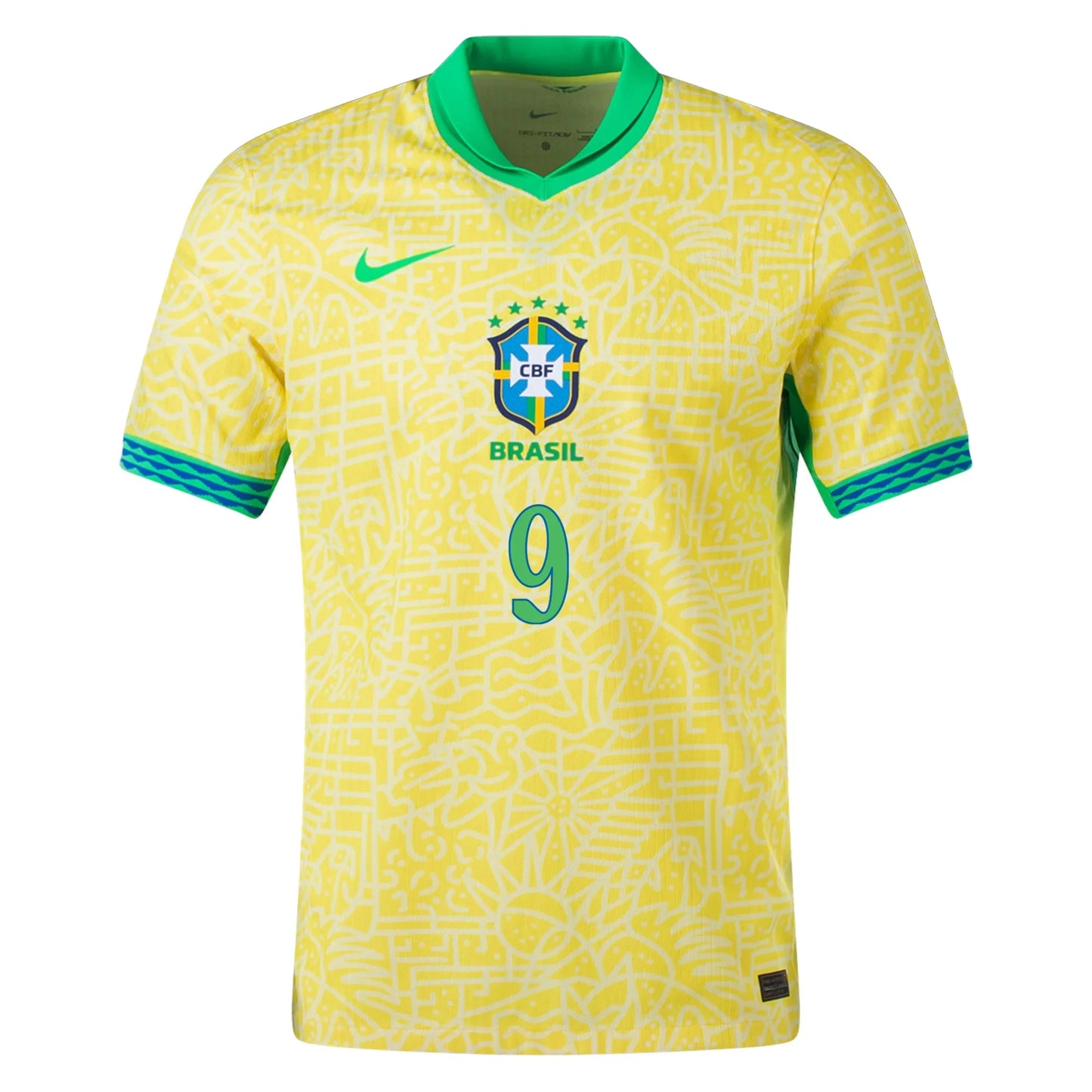 Big Kids' Replica Nike Dri-FIT Richarlison Brazil 2024 Home Jersey