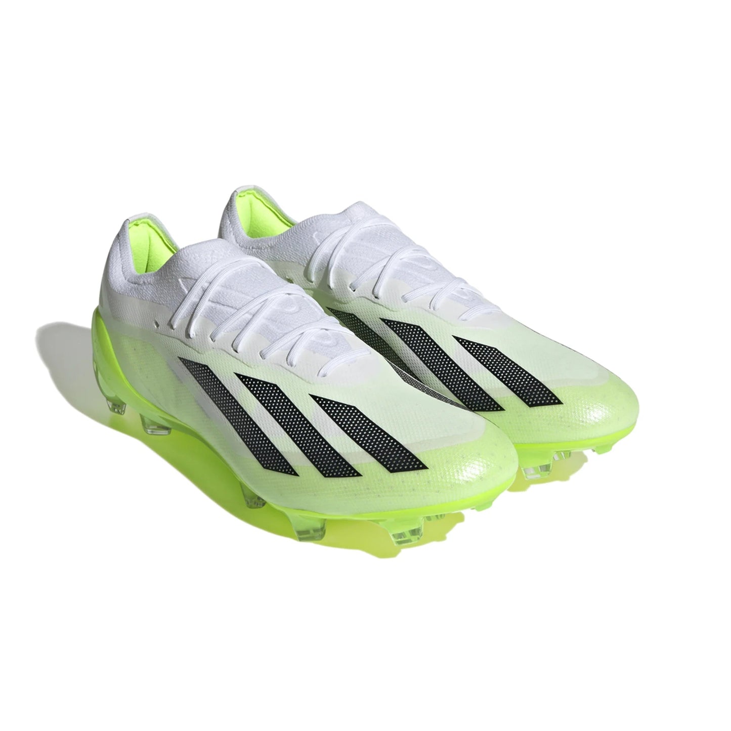 Adidas X CrazyFast.1 FG Firm Ground Soccer Cleat - White/Core Black/Lucid Lemon