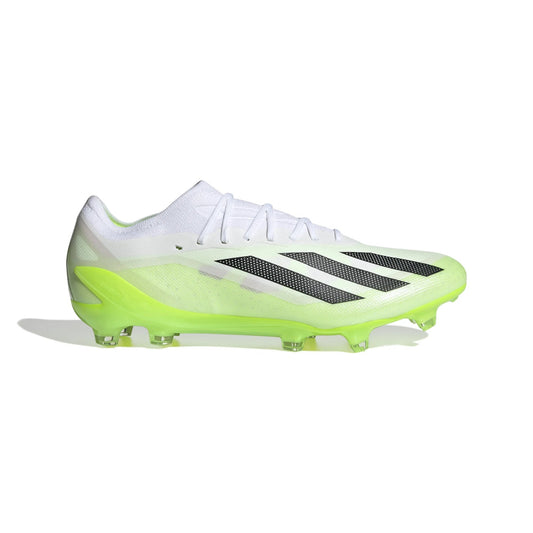 Adidas X CrazyFast.1 FG Firm Ground Soccer Cleat - White/Core Black/Lucid Lemon