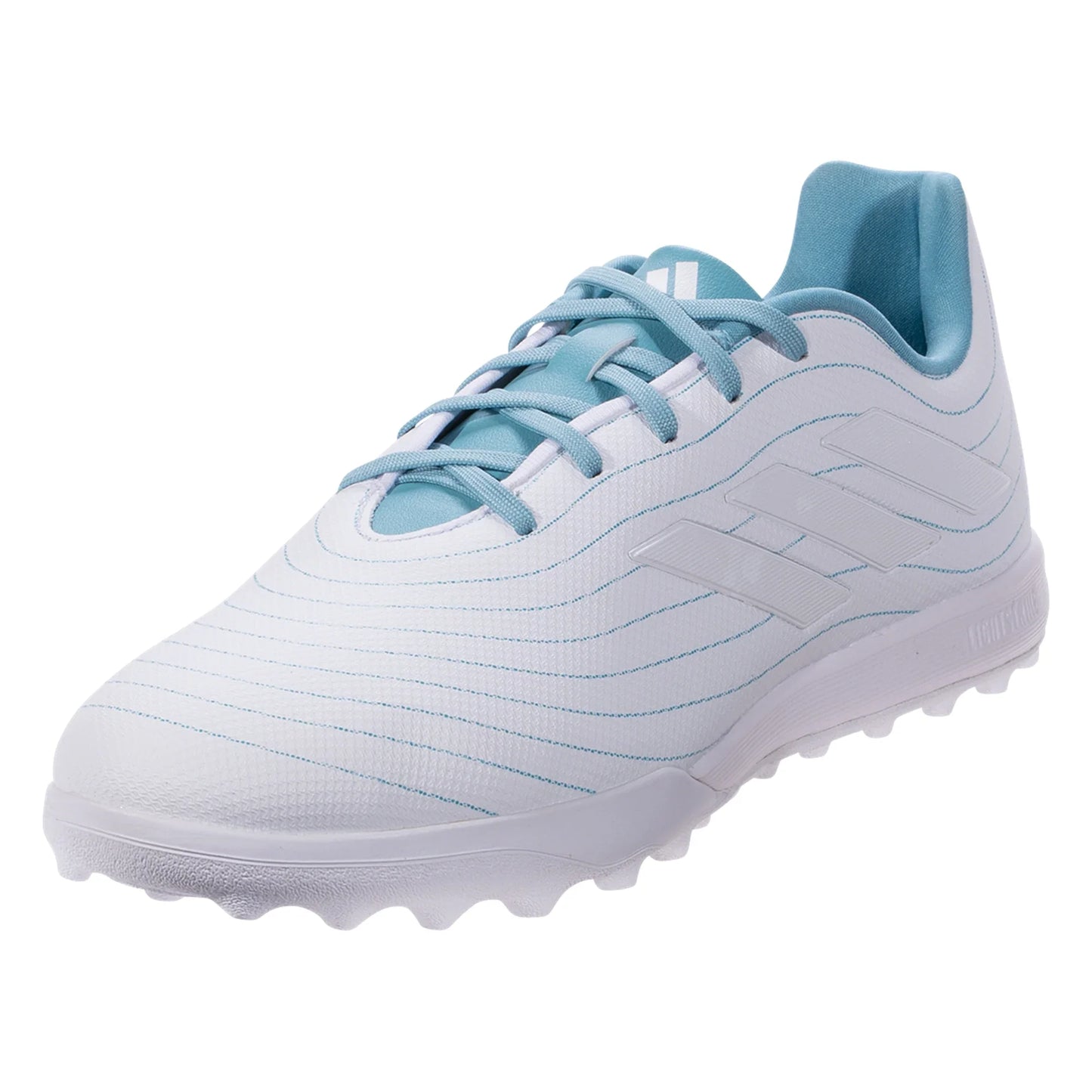 Adidas Copa Pure.3 Parley TF Turf Soccer Cleat - White/Grey/Blue