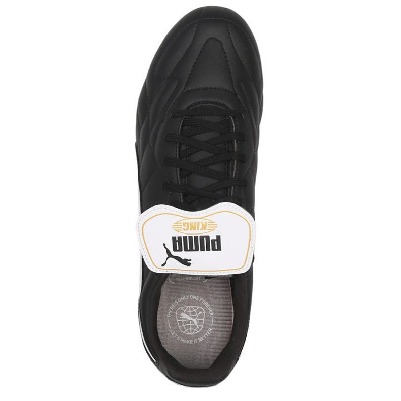 Puma King Top FG Firm Ground Soccer Cleat - Black/White