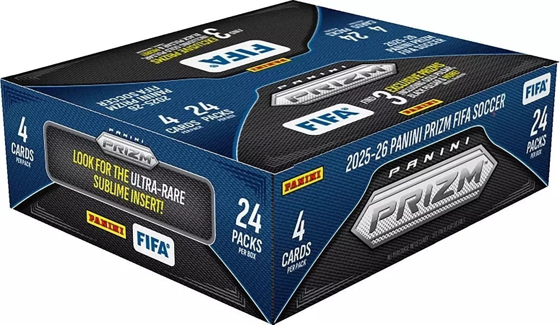 Panini 2025-26 Prizm FIFA Trading Card Box - 24 Pack