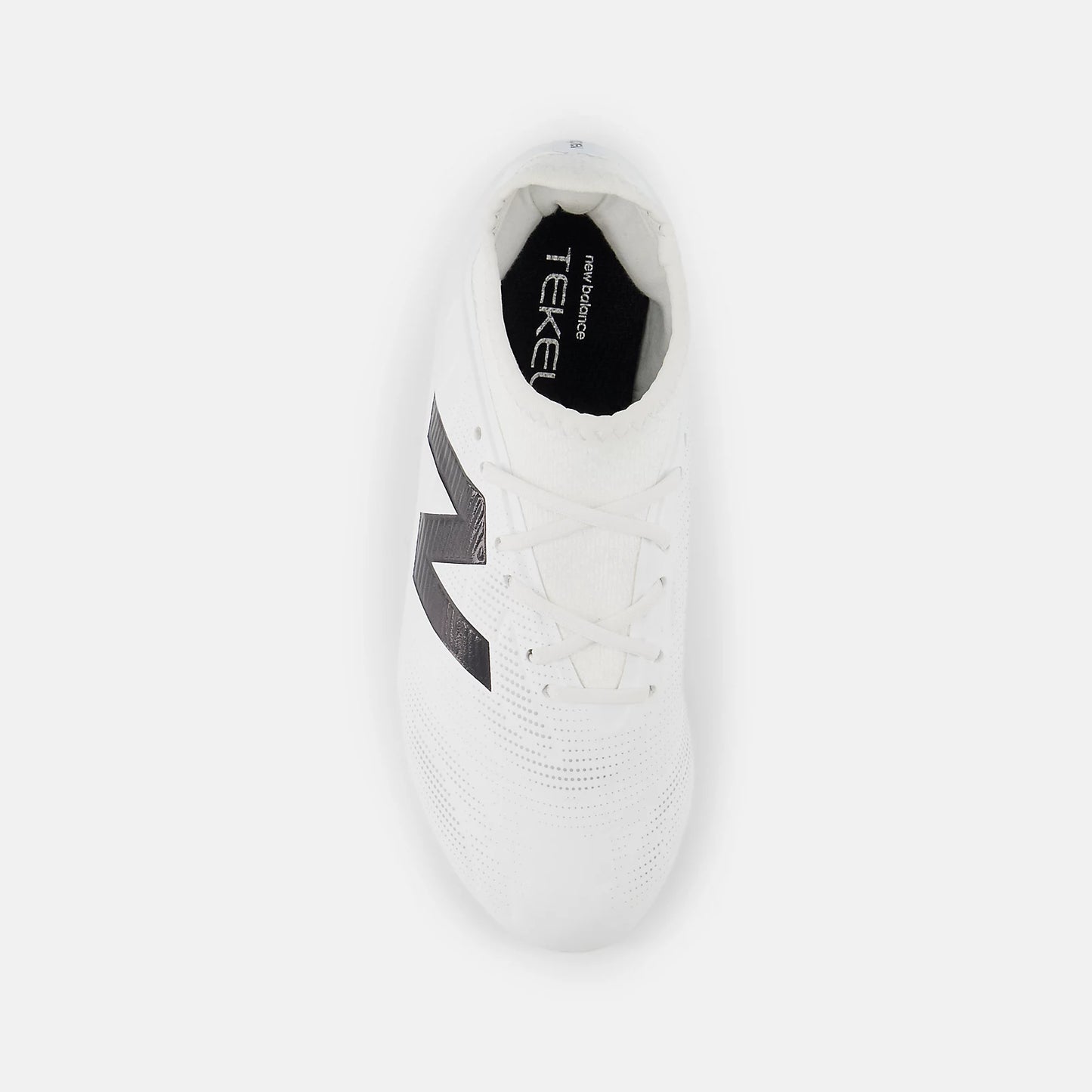 New Balance Junior Tekela V5 Team Low FG Firm Ground Soccer Cleat - White/Black/Silver