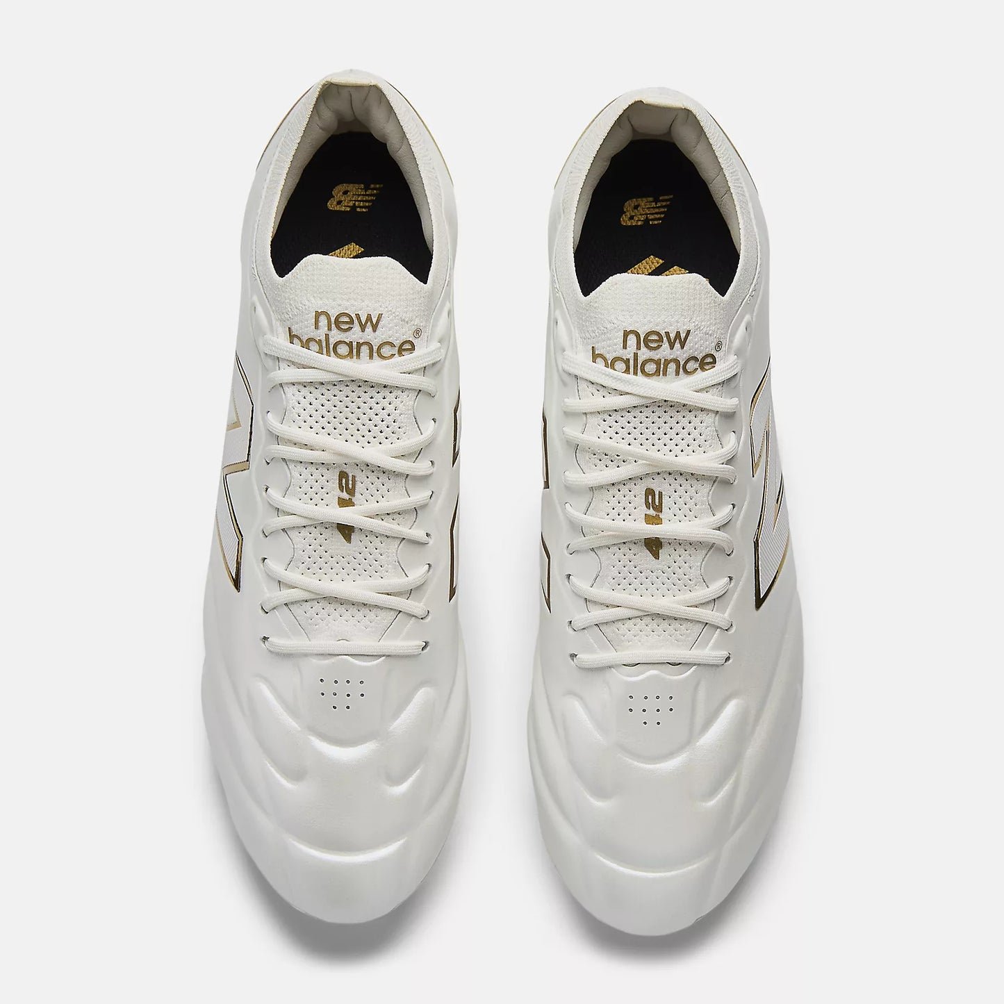 New Balance 442 V3 'First Edition' Elite Knit FG Firm Ground Soccer Cleat - Sea Salt/Multi/Gold Metallic