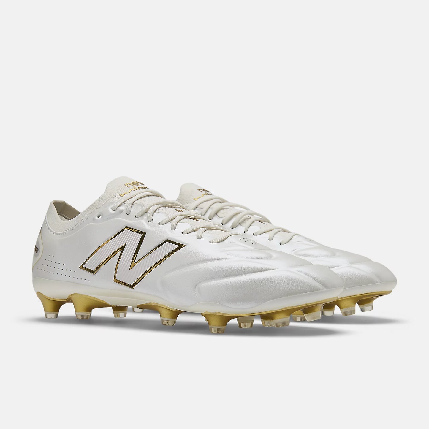 New Balance 442 V3 'First Edition' Elite Knit FG Firm Ground Soccer Cleat - Sea Salt/Multi/Gold Metallic