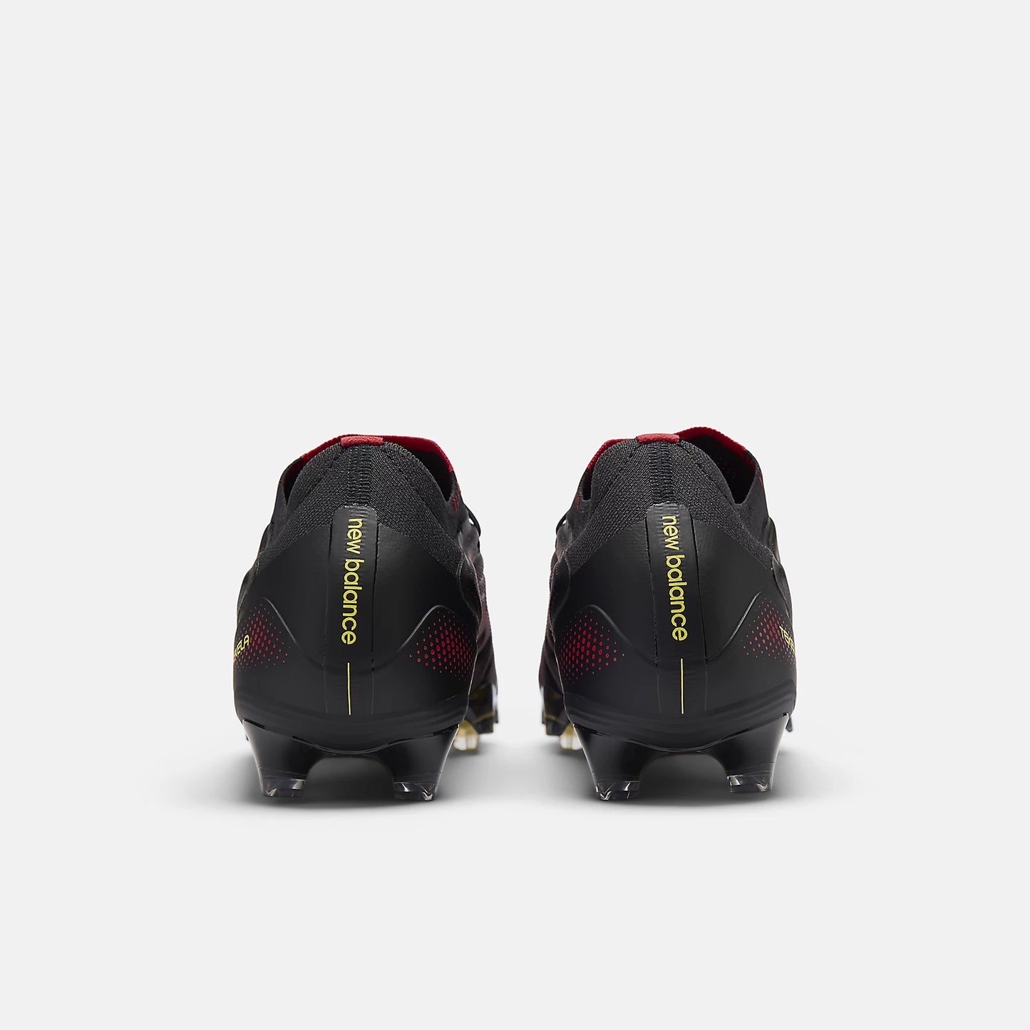 New Balance Tekela Low Laced V5 FG Firm Ground Soccer Cleat - Black/Punch Yellow/Fire Cracker