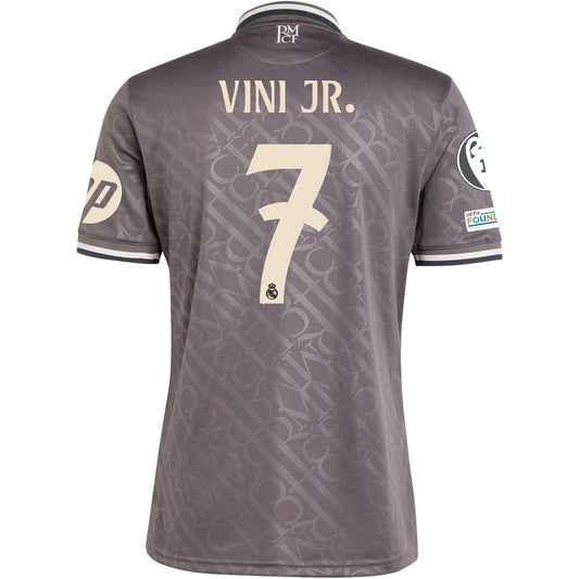 Kid's Replica Adidas Vini Jr. Real Madrid Third Jersey 24/25