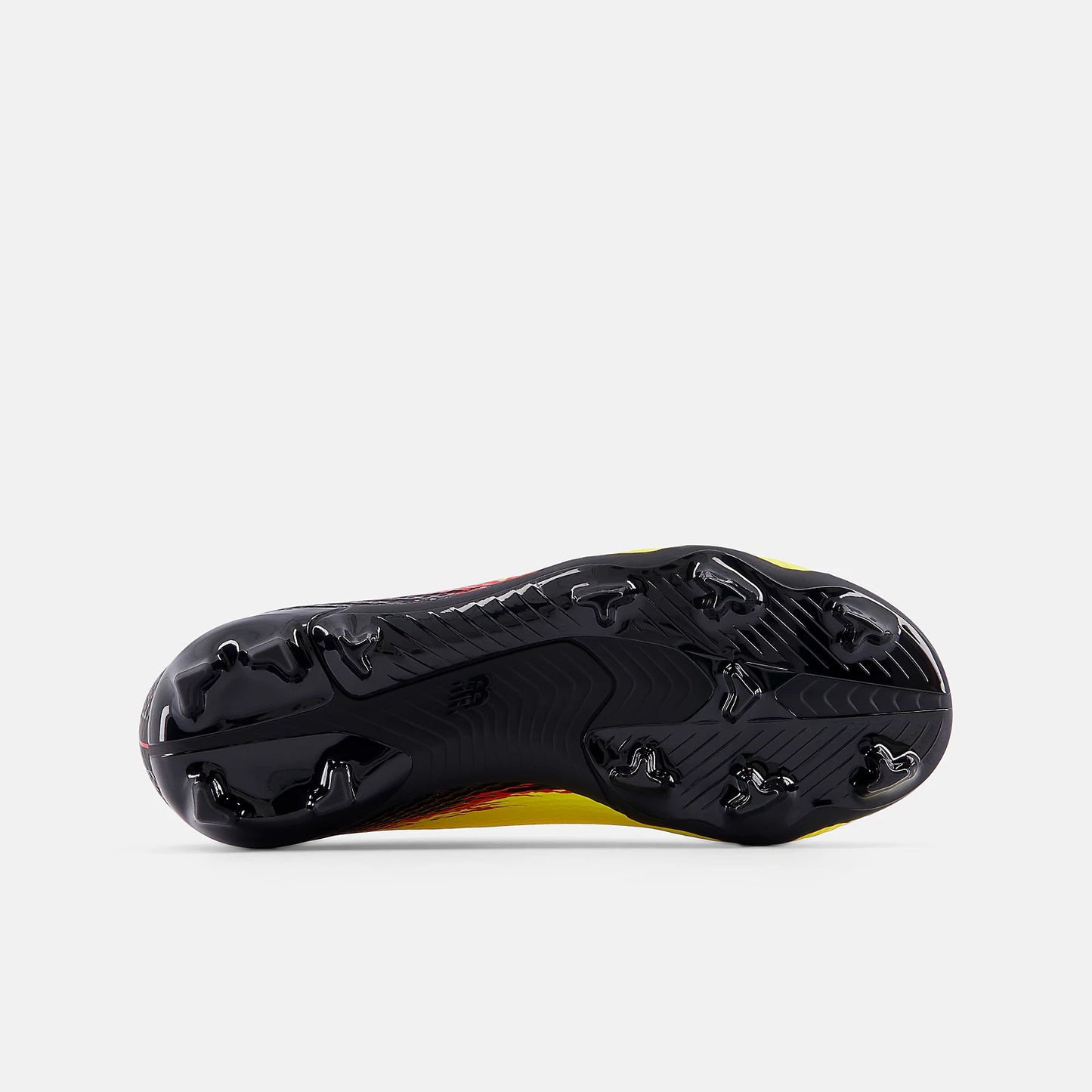 New Balance Junior Furon V8 Team FG Firm Ground Soccer Cleat - Punch Yellow/Black/Fire Cracker