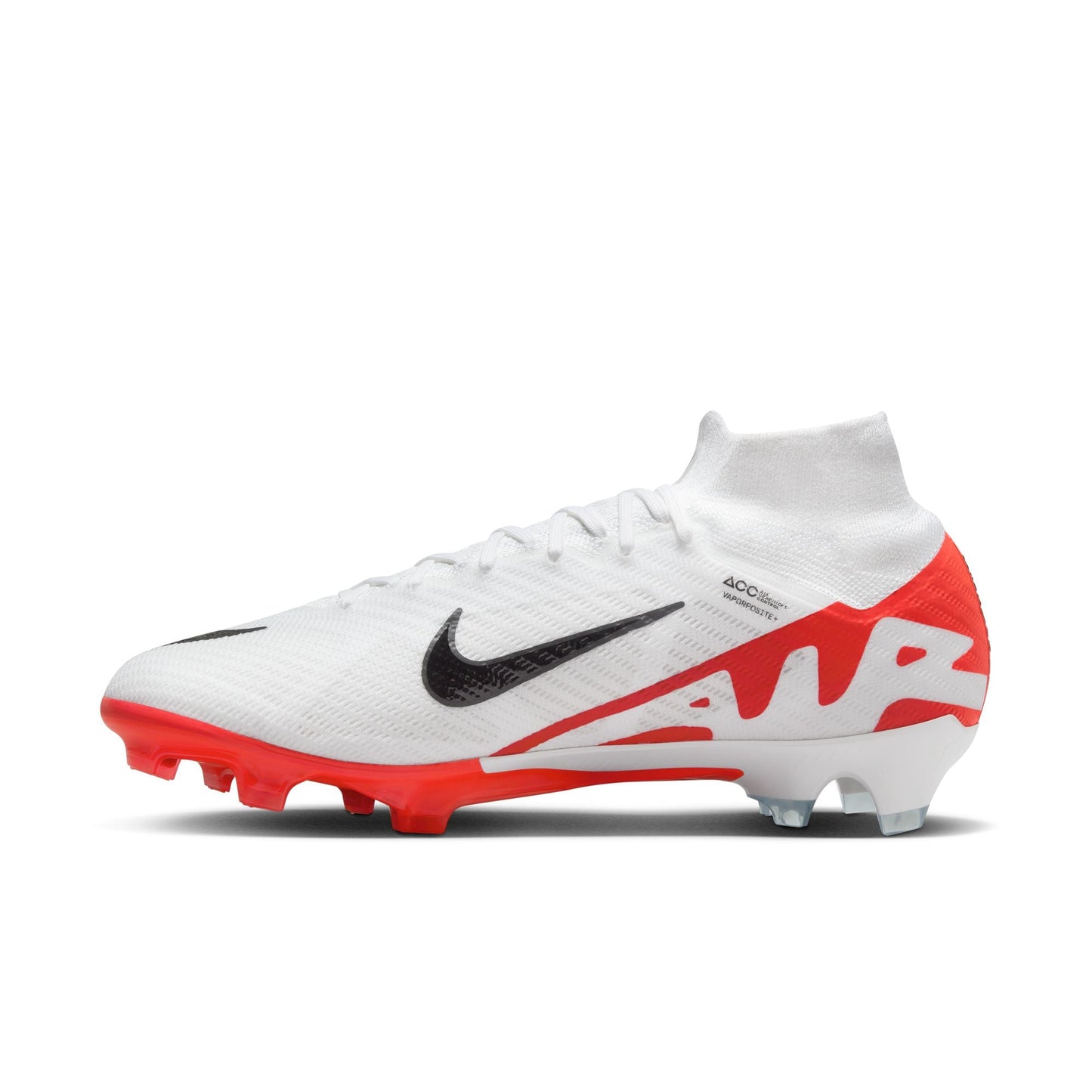 Nike Air Zoom Mercurial Superfly 9 Elite FG Firm Ground Soccer Cleat - Bright Crimson/Black/White