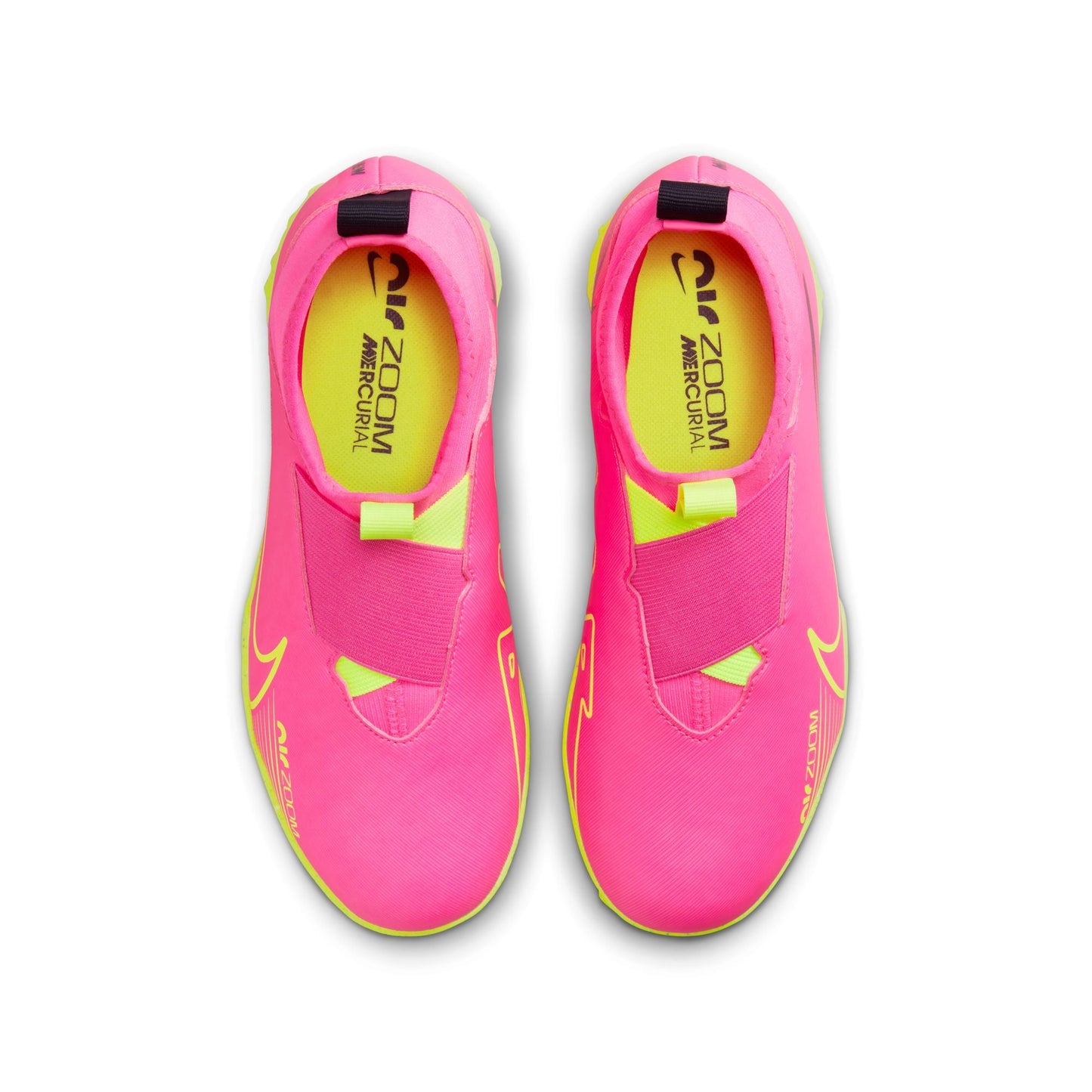 Nike Junior Zoom Mercurial Superfly 9 Academy TF Turf Soccer Cleat - PinkBlast/Volt