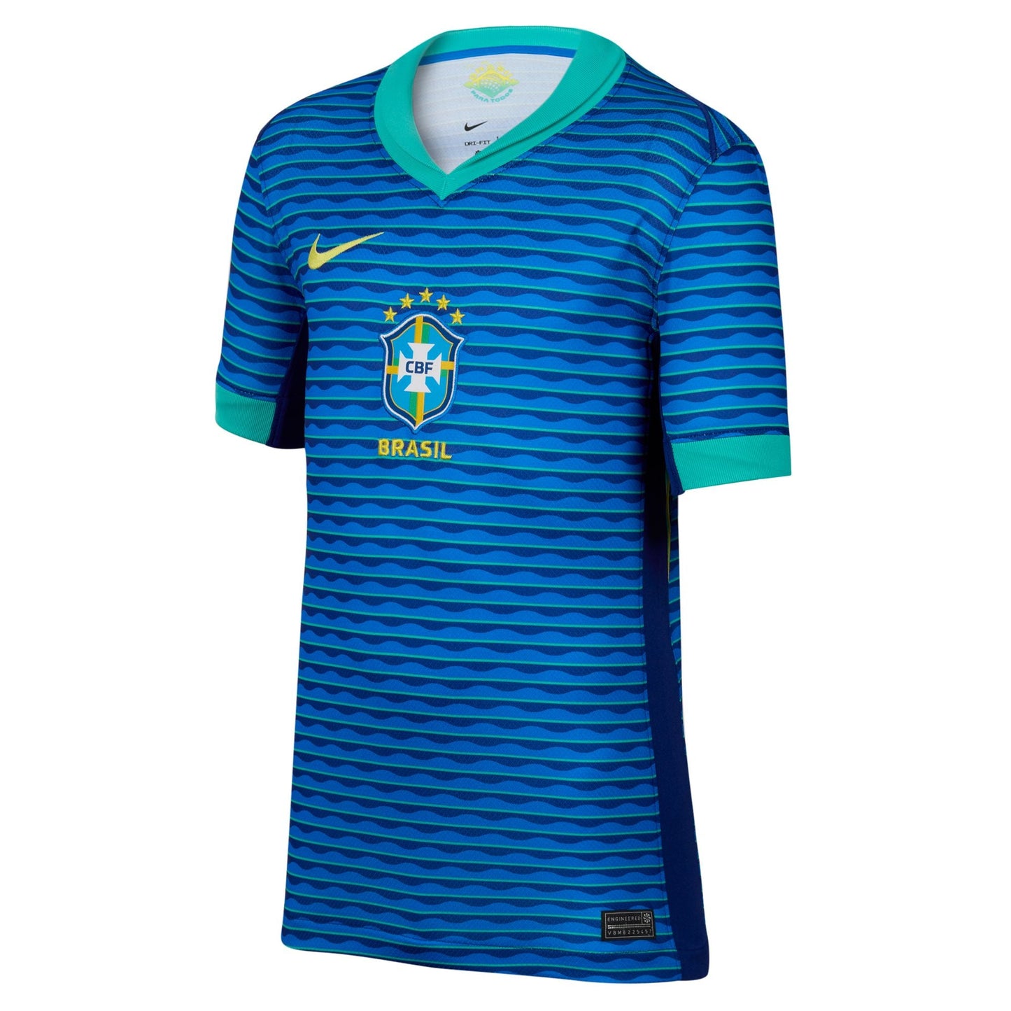 Big Kids' Replica Nike Dri-FIT Soccer Brazil 2024 Away Jersey