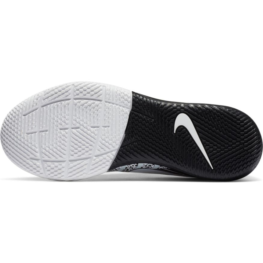 Nike Junior Mercurial Vapor 13 Academy MDS IC Indoor Soccer Shoe - White/Black/MetSilver