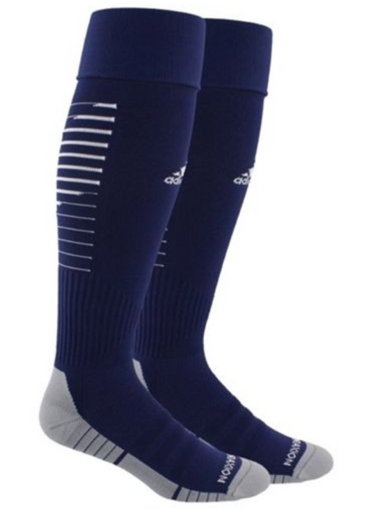 Adidas Team Speed II Soccer Sock - Navy/White