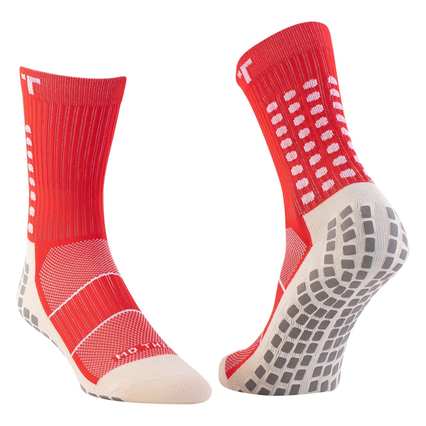 TRUSOX 3.0 Thin Crew Socks - Red/White