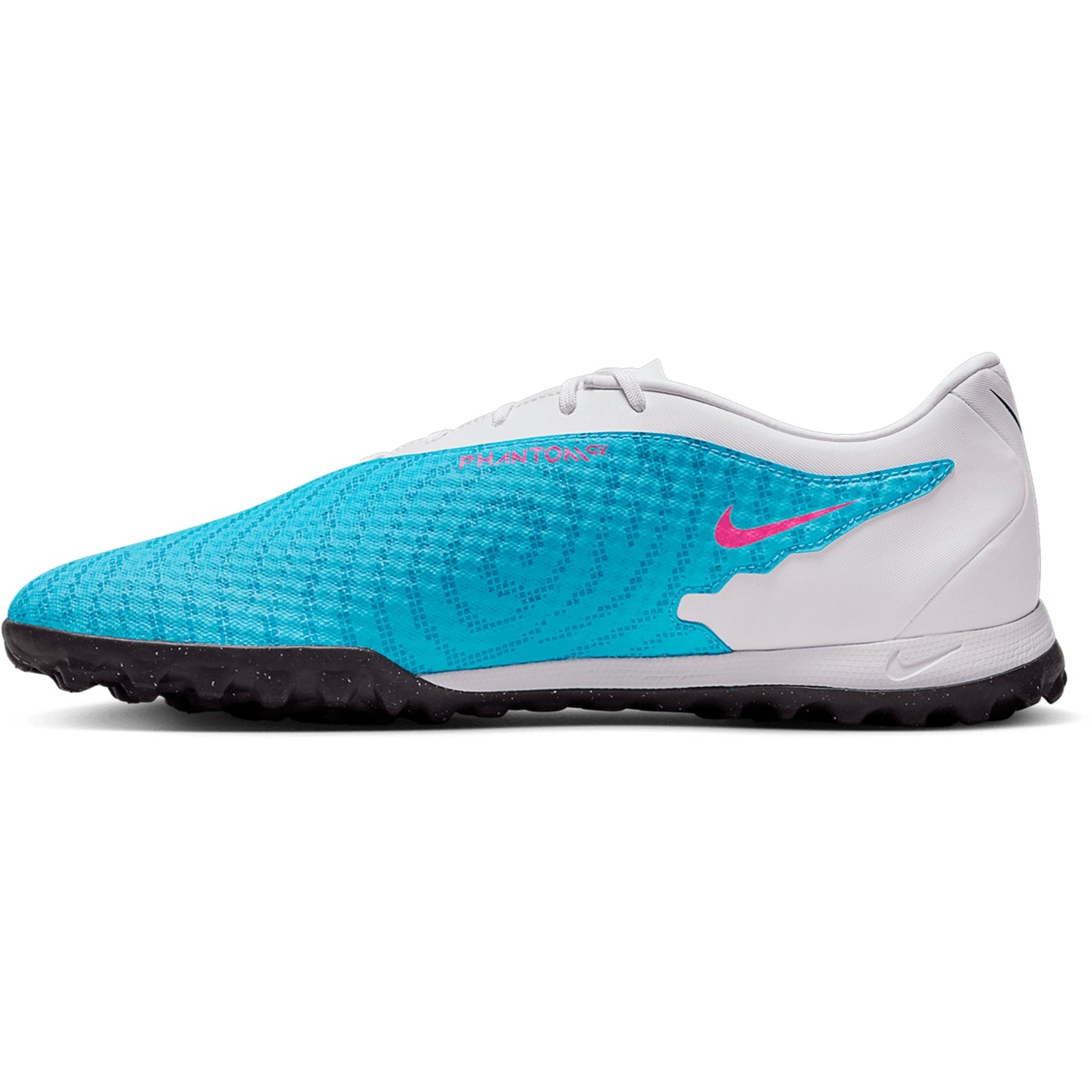 Nike Phantom GX Academy TF Turf Soccer Cleat - Blue/Pink/White/Black