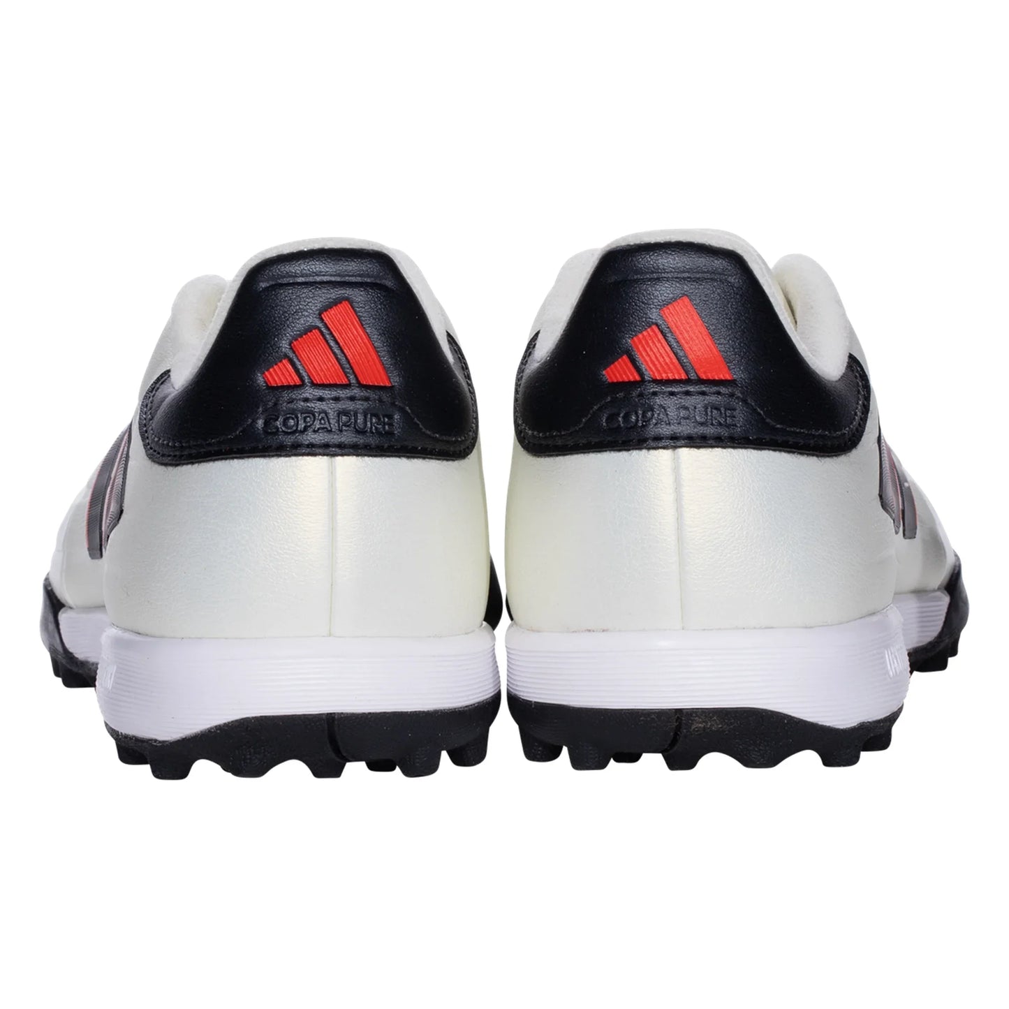 Adidas Copa Pure 2 League TF Turf Soccer Cleat - Ivory/Core Black/Solar Red