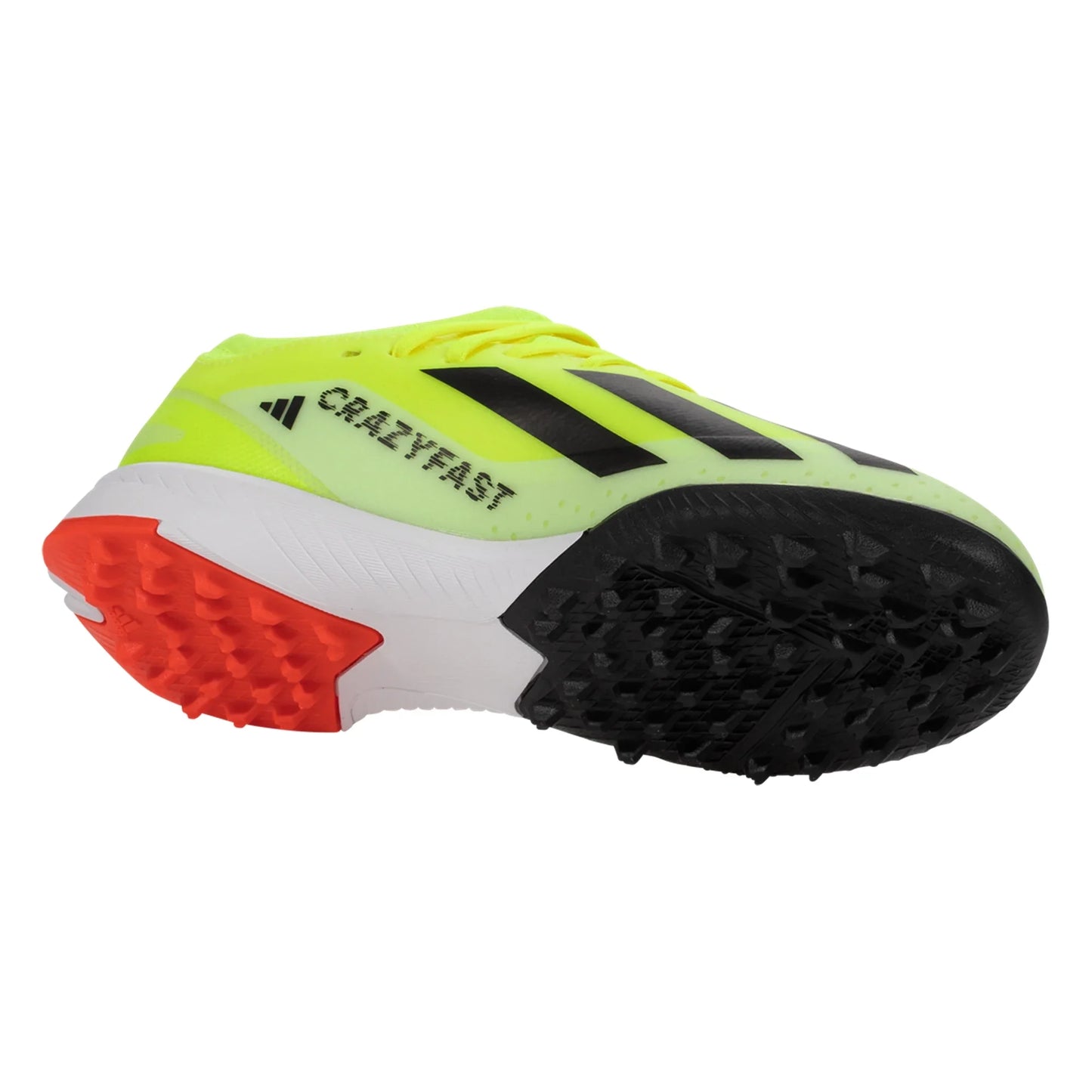 Adidas Junior X Crazyfast League TF Turf Soccer Cleat - Solar Yellow/Core Black/White