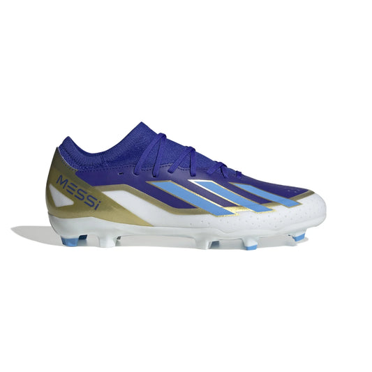 Adidas X CrazyFast League Messi FG Firm Ground Soccer Cleat - Lucid Blue/Blue Burst/White