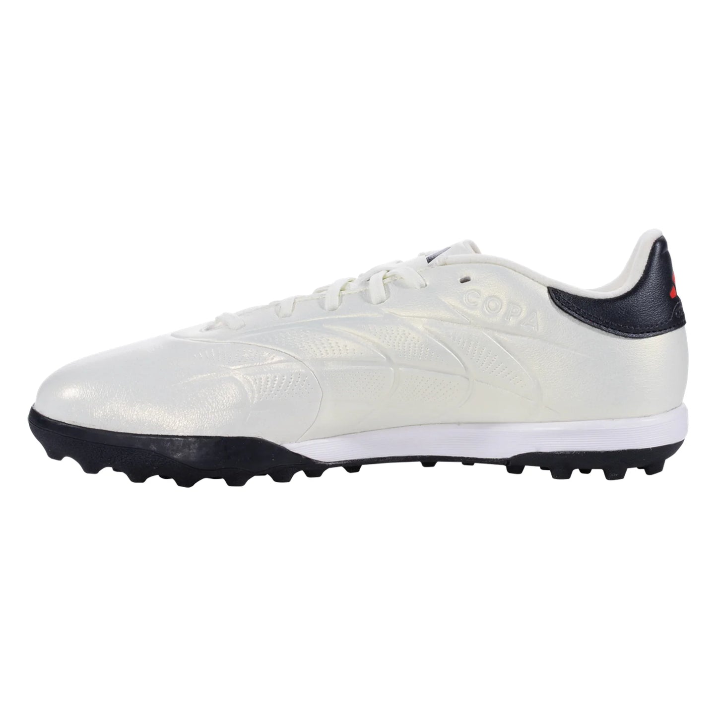 Adidas Copa Pure 2 League TF Turf Soccer Cleat - Ivory/Core Black/Solar Red