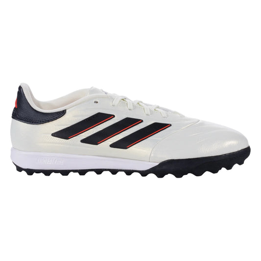 Adidas Copa Pure 2 League TF Turf Soccer Cleat - Ivory/Core Black/Solar Red