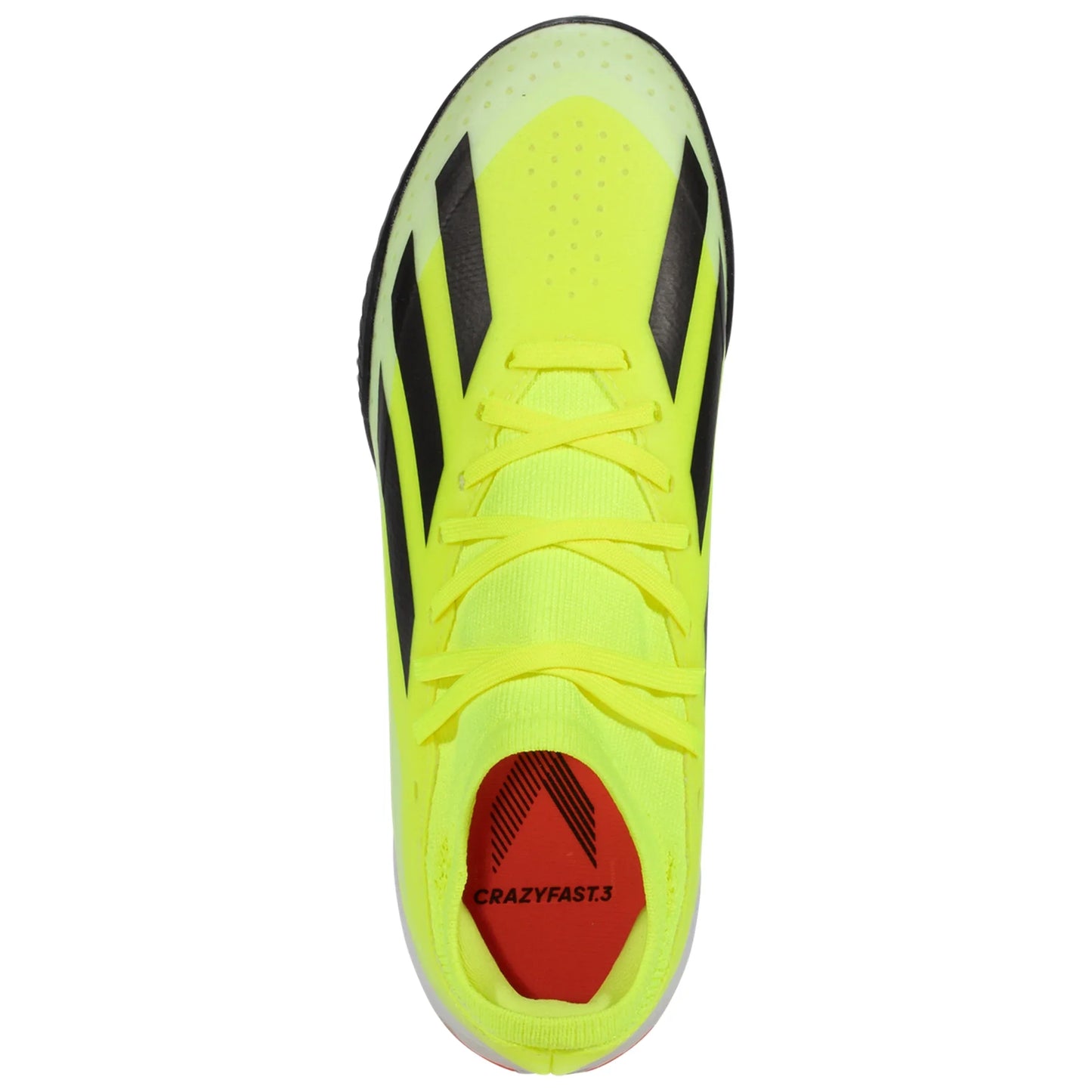 Adidas Junior X Crazyfast League TF Turf Soccer Cleat - Solar Yellow/Core Black/White