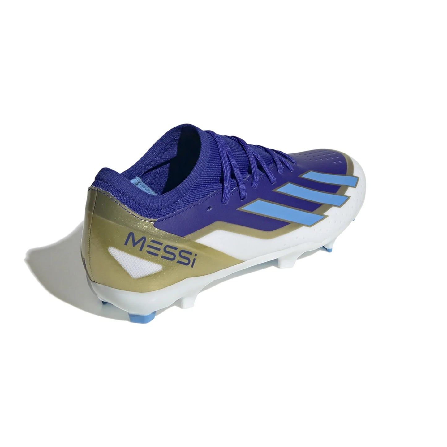 Adidas X CrazyFast League Messi FG Firm Ground Soccer Cleat - Lucid Blue/Blue Burst/White