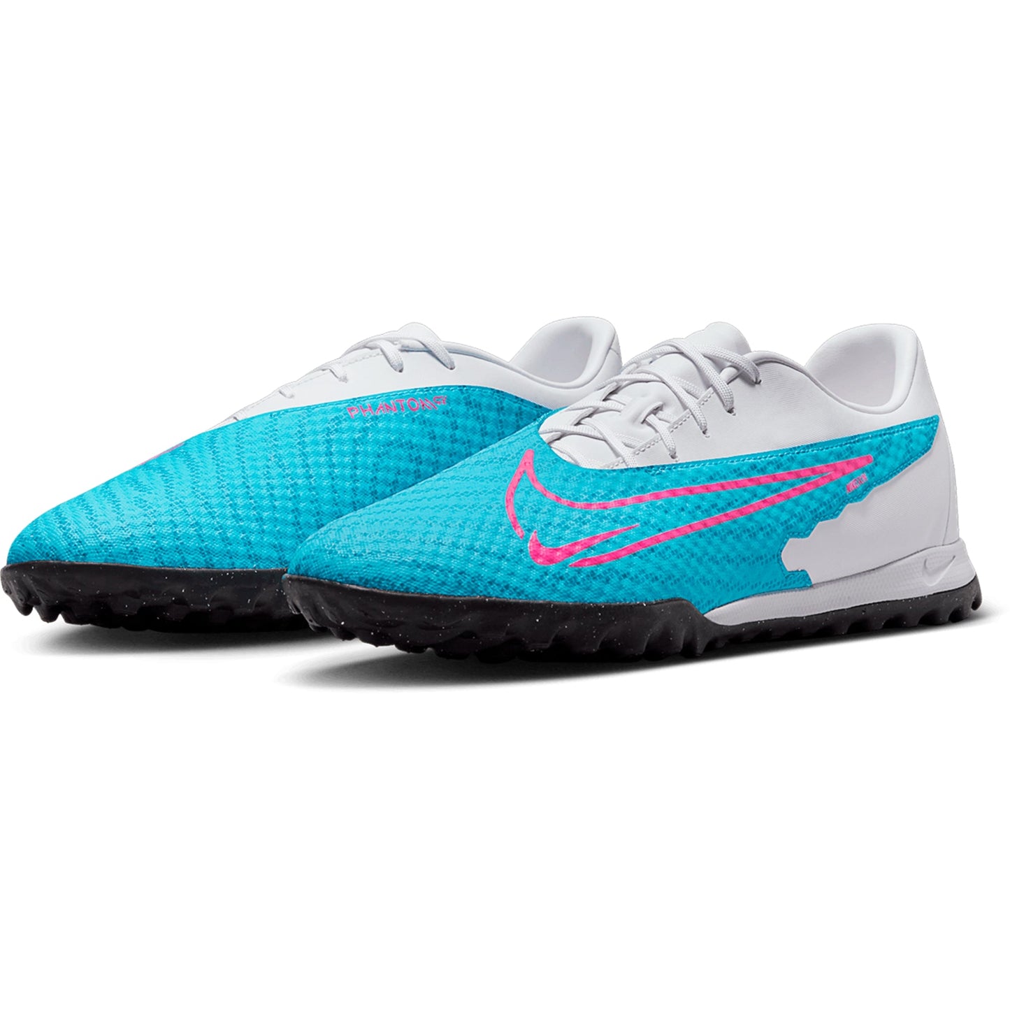 Nike Phantom GX Academy TF Turf Soccer Cleat - Blue/Pink/White/Black