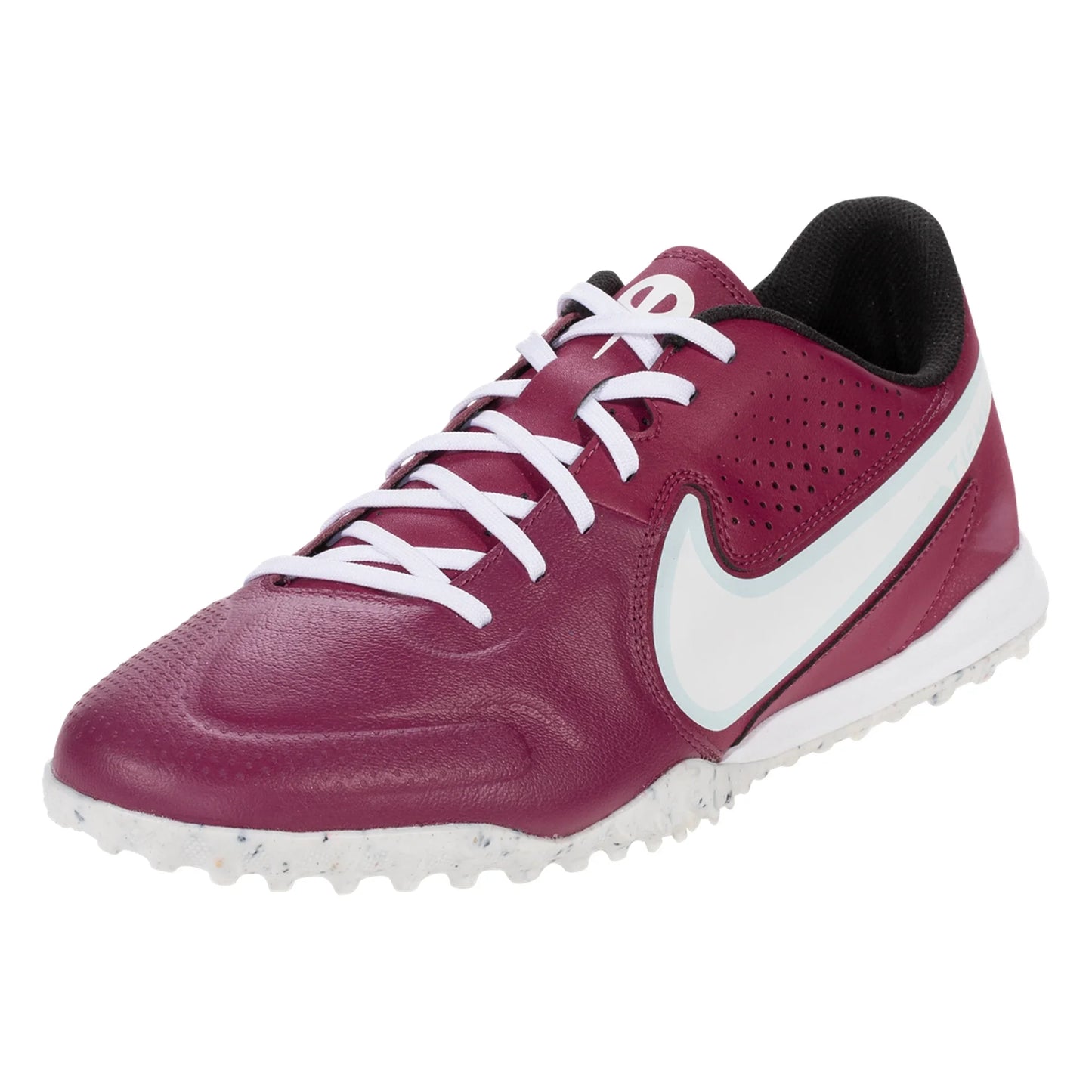 Nike Tiempo Legend 9 Academy TF Turf Soccer Cleat - Rosewood/White/Blue/Black